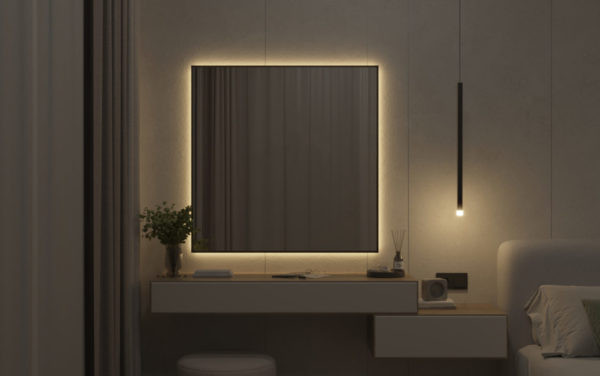 КВАДРАТНОЕ с подсветкой